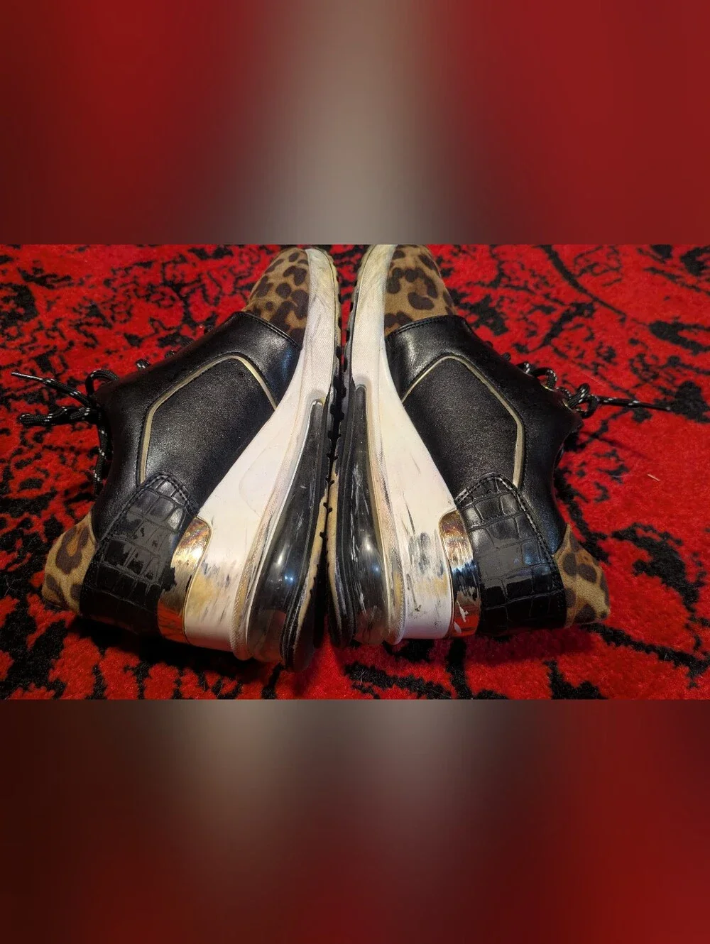 Leopard Print Wedge Sneaker